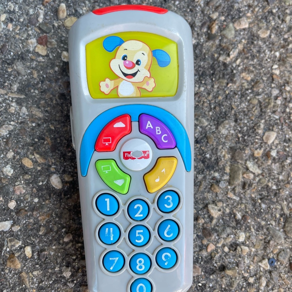 Fisher-Price Learning Toy Phone with Red, Blue, Yellow